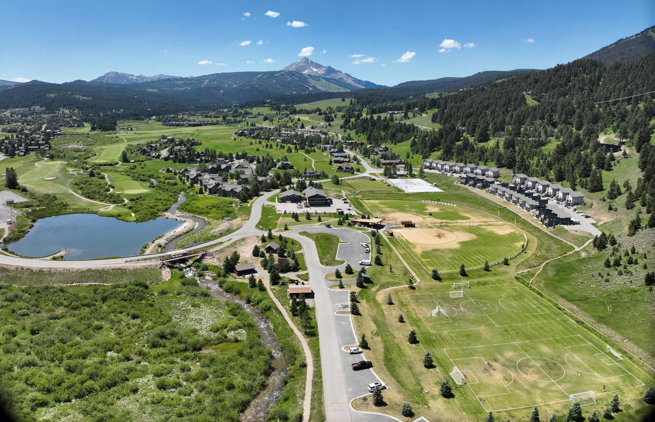 Aerial view of the West Fork watershed